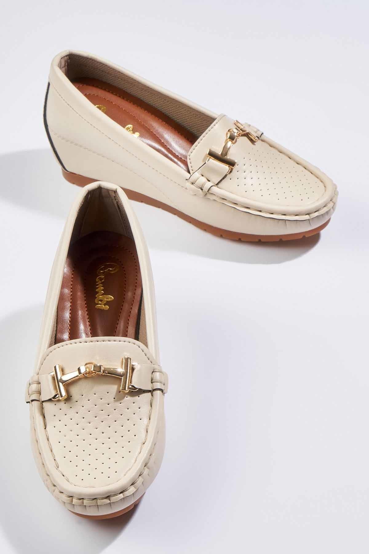 

Bambi Beige Women Loafer Shoes H0606088309, Light tan