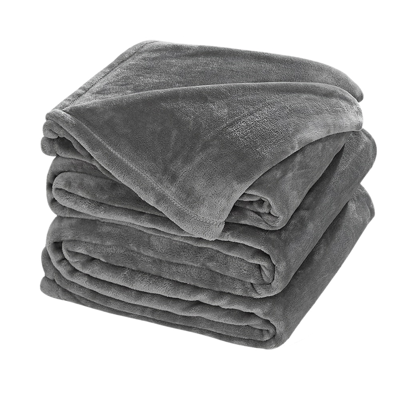 

Soft Warm Fuzzy Plush Throw(60X80-Inch) Lightweight Cozy Bed Couch Blanket,Easy Care, Grey
