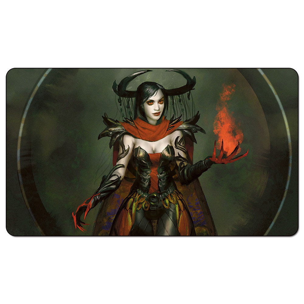 

Magic Board Game Playmat:drana kalastria bloodchief 60*35cm size Table Mat Mousepad Play Matwitch fantasy occult dark female wizard2Trial o