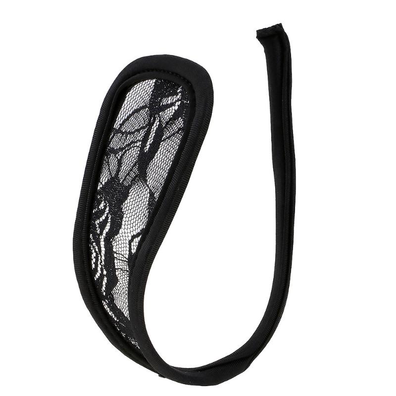 

1 Pcs Underwear Lace Sexy Panties Invisible Adult Women Black C Shaped Thong Lace + Bamboo