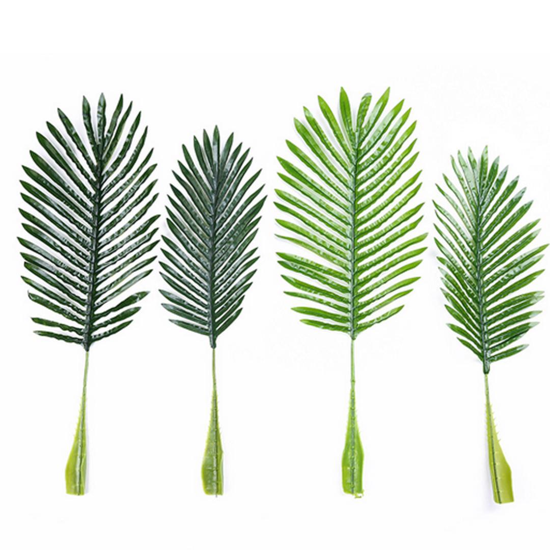 

1pcs/2pcs Artificial Sunflower leaf Palm Leaves Tropical Palm Tree Leaves Christmas Decor DIY Wedding Flower Decorations, 1pcs 56x20cm