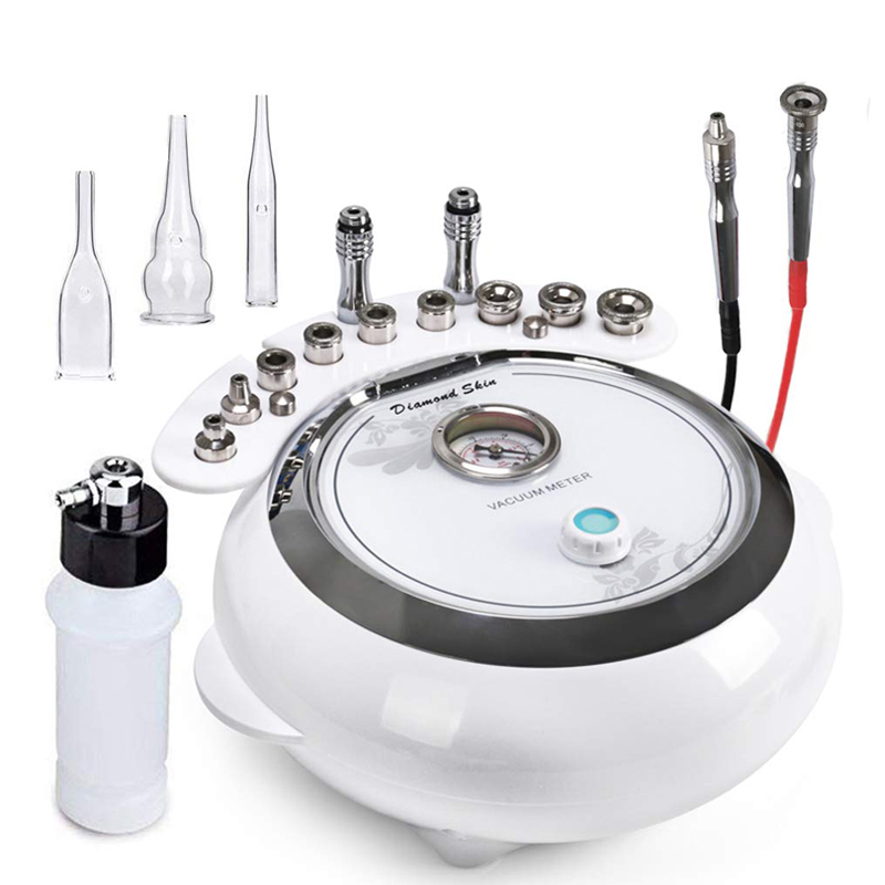 3 en 1 machine au visage de dermabrasion en diamant avec vide pulvérisateur pour la peau de microdermabrasion de rajeunissement nettoyant pour la