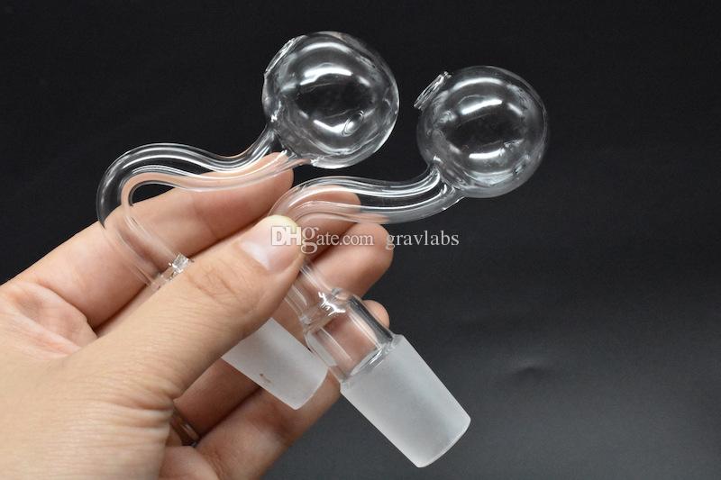 

New pyrex thick glass oil burner pipe glass pipes 10mm 14mm 18mm male female bubbler oil burner for bubbler water pipes bong