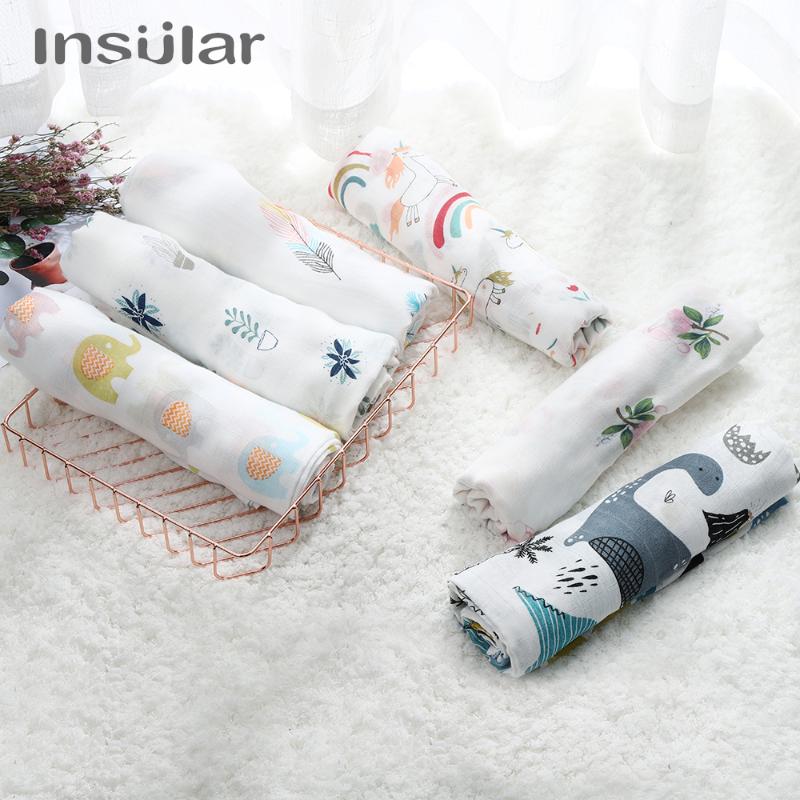 

Insular baby blankets & swaddling newborn bath towel bamboo fiber Super soft bedding set baby swaddles colorful styles