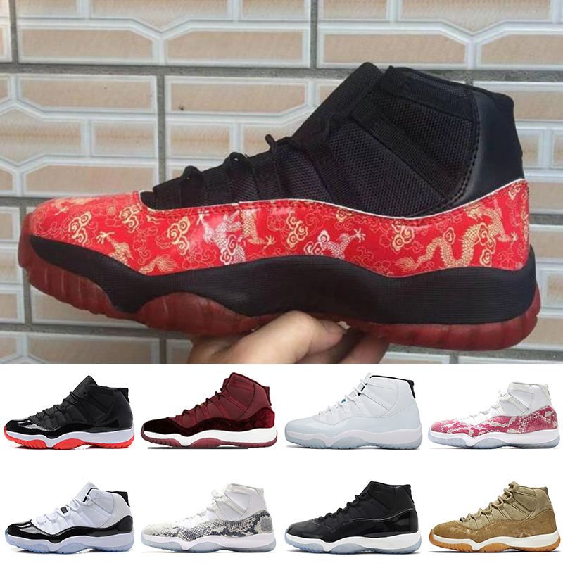 

Hot Metallic Silver Snakeskin 11 11s Men Basketball shoes Concord Velvet Heiress wine Gamma Blue Mens Sports Designer Sneakers US 5.5-13