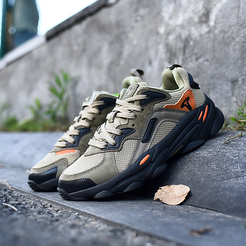 2020 New Arrival Treeperi Mode Chunky 700 Chaussures décontractées pour hommes Noir Olive Total Orange 3M Reflective Haute Qualité Designers Snea