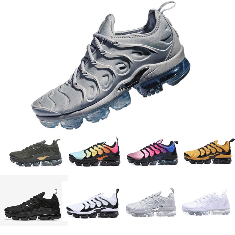 

New 2019 brand Men women Sneakers TN Plus Breathable Cusion Desinger runner tn Casual shoes New Arrival Color EUR 36-45, 23m