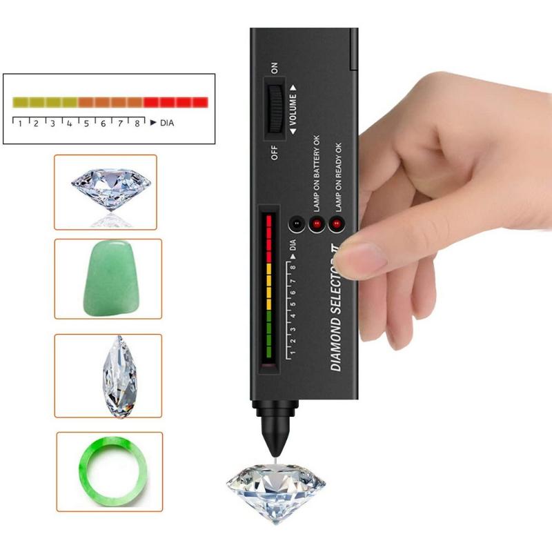 

Professional High Accuracy LED Diamond Tester Jewelry Gem Selector Test Pen Tool