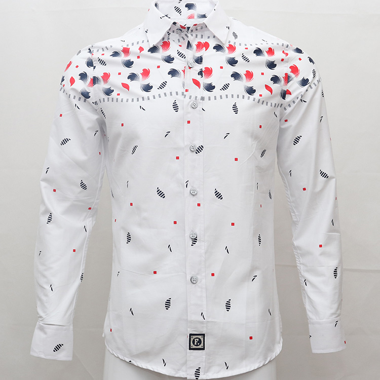 

faconnable Embroidery shirt camisa masculina Men Long Sleeve Dress Shirts Cotton Social hombre paris eden park faconnable chemises, White;black