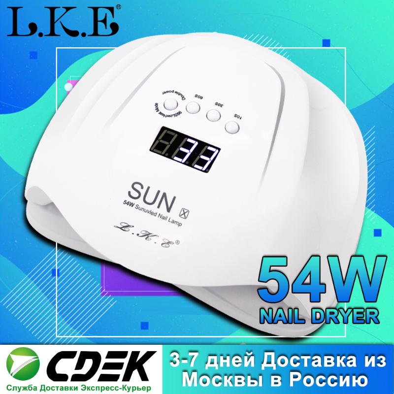 

54W Nail Dryer LED Nail Lamp For Manicure 36 Pcs Light Bead UV Lamp LCD Display Drying All Gels Polish Art Tools, 042 uk