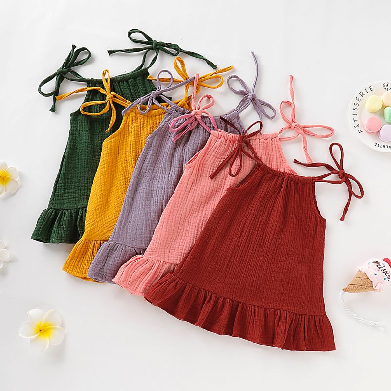 Toddler Kids Baby Girl Vintage Floral Dress Ruffle Sleeveless Lace Tutu Skirt Backless Sundress Princess Formal Outfit 1-5Y