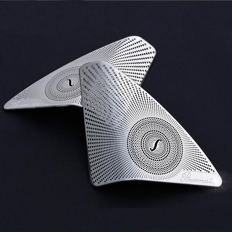 

Stainless Steel Car Door Audio Speaker sequins Cover Trim sticker for Mercedes Benz C-Class C180 C200 W205 styling 2015-2018 Auto Accessory