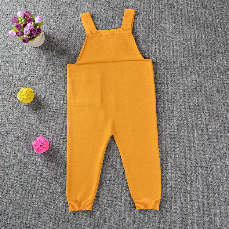 

Baby Rompers 1-5Y Autumn Baby Boys Clothes Pocket Toddler Infant Jumpsuits Boys Girls Harem Pants Toddler Kids Overalls, Yellow