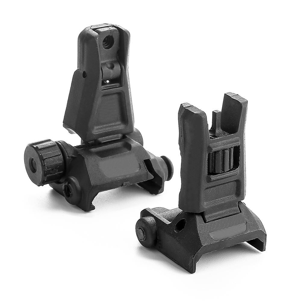 

Magorui Nylon Polymer Tactical Gen3 Pro Front & Rear Backup For AR15 Front Rear Sight flip up Rapid Transition Backup Sight for