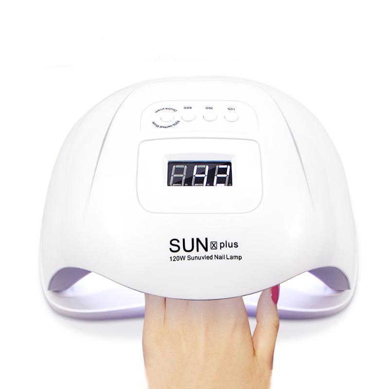 

Nail Dryer UV Led Nail lamp For Manicure Pecicure Tools All Gels LCD Display 10/30/60/99s Timeing Infrared Sensing, 72w white