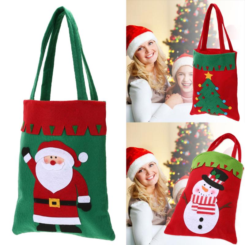 

Cute Christmas Candy Sugar Bag Book Holder Xmas Decor Gift Pockets Handbags