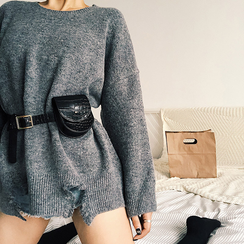 

Mini Fanny Pack Leather Waist Pack Ladies PU Waist Belt Bag Women Hip Hop Bum Bag Retro Famale Belt Wallet Wholesale, Black