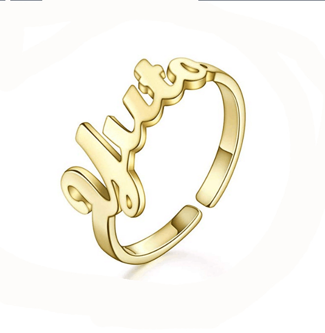 Custom Personalized Name Rings for Women Engagement Couples Wedding Bridal Jewelry BFF Bridesmaid Ring Gifts with 18k Gold Plated-image-506947768