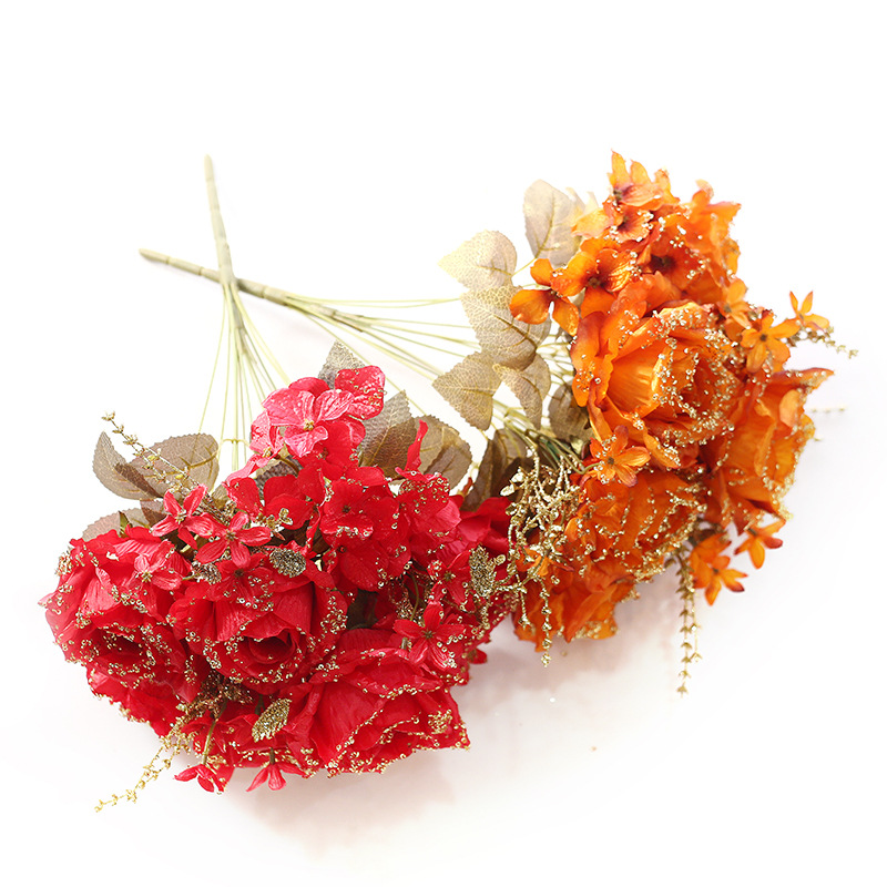 

Artificial Rose Artificial Flowers Wedding Decoration Home Decoration for Flowers plants, Amarillo