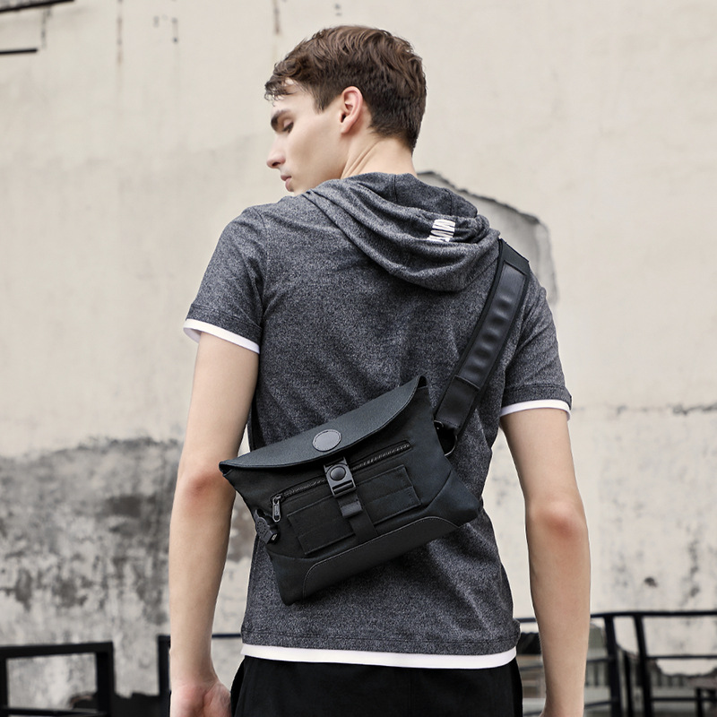Compre Para 2020 New USB Mens Peito Pacote Mens Multi Funcional Canvas  Sports Outdoor Pequena Mochila Bolsa De Ombro Barato | Entrega Rápida E  Qualidade | Pt.Dhgate