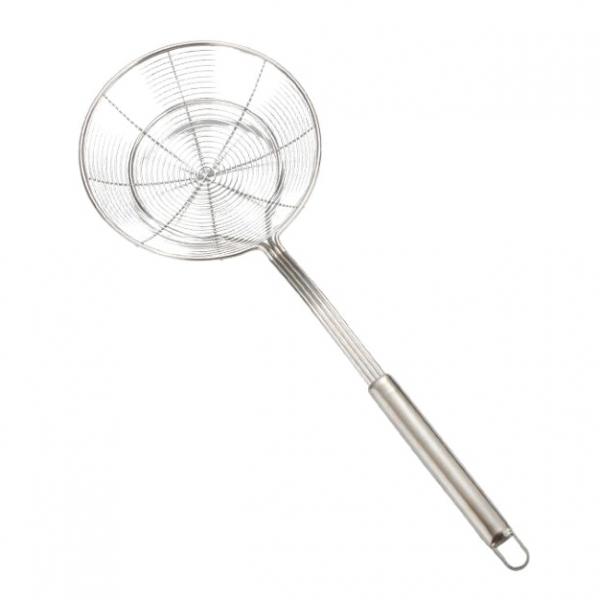 

2pcs dia 20cm/7.87inch stainless spider strainer skimmer ladle,more solid durable for food dumpling noodle
