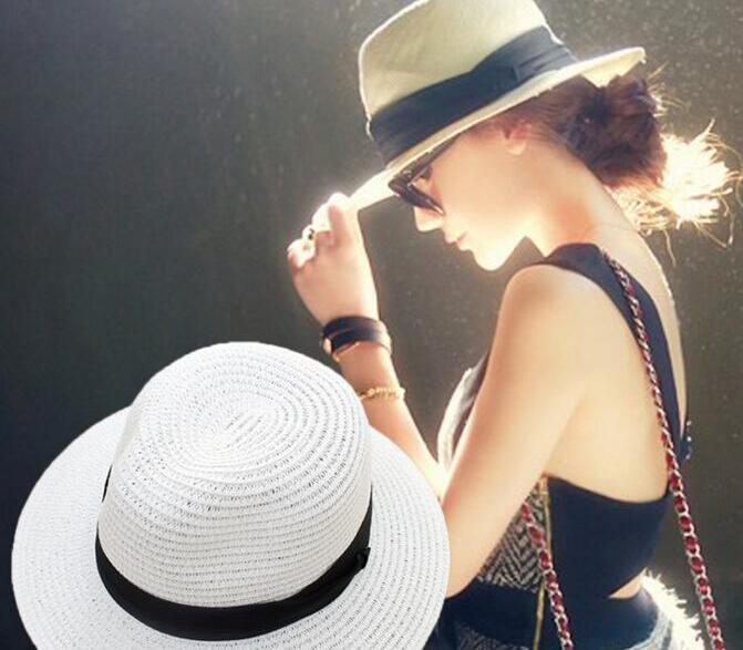 

20pcs Summer Floppy wide Straw stingy Beach Sun brim Hats For Women,Beach Headwear,Wide Brim Panama Hat,chapeau femme paille,chapeu feminino, Multi