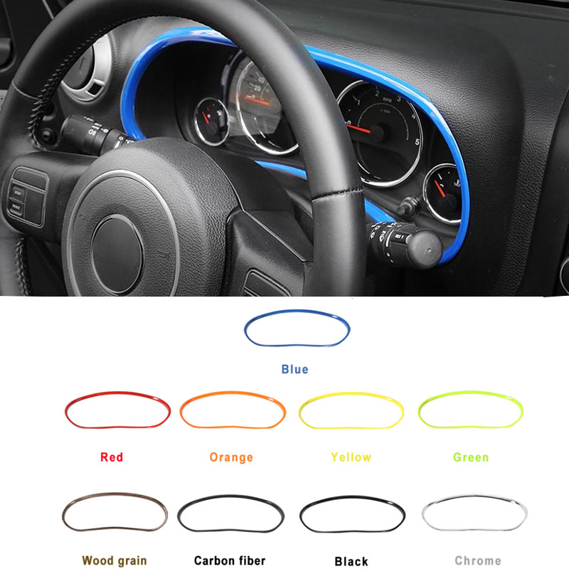 

Car Dashboard Decoration Rings Stickers For Jeep Wrangler 2011-2017 Factory Outlet High Quatlity Auto Interior Accessories