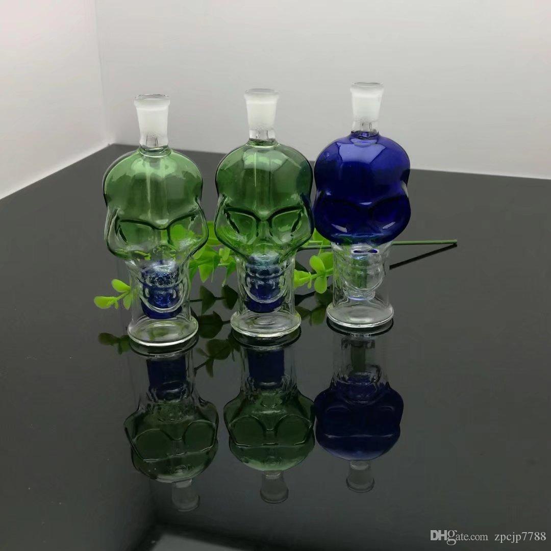 

Color glass hookah skull bone Wholesale Glass bongs Oil Burner Glass Water Pipes Oil Rigs Smoking, Oil