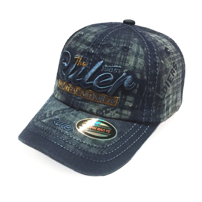 distressed ball cap
