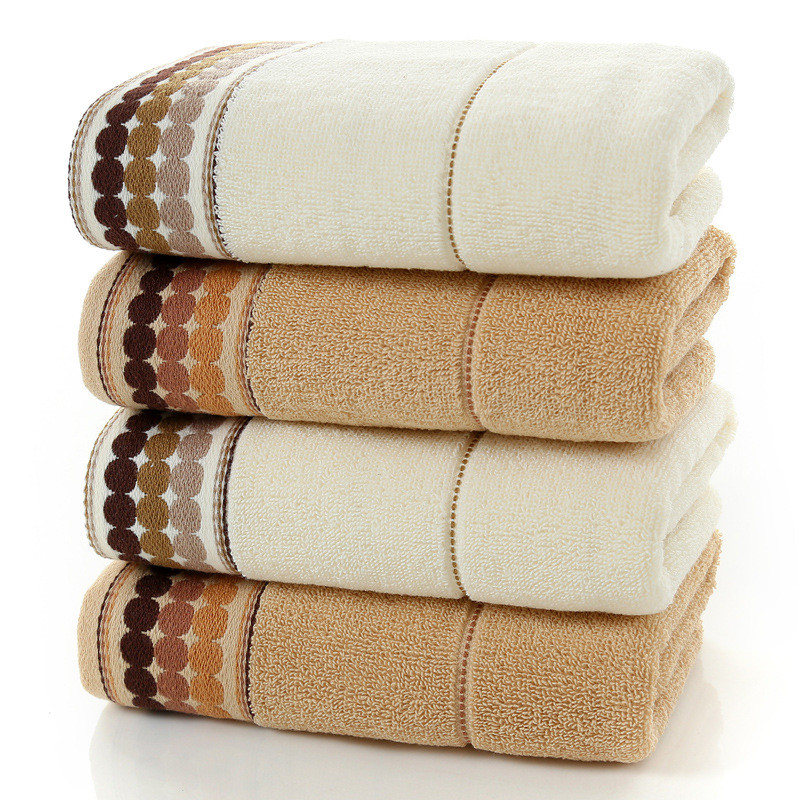 

2pcs Soft Cotton 35*73cm Towel For Adults Women Men kids for home Shower Bathroom Hand Towels Turban Drying Quick dry Towel, Brown