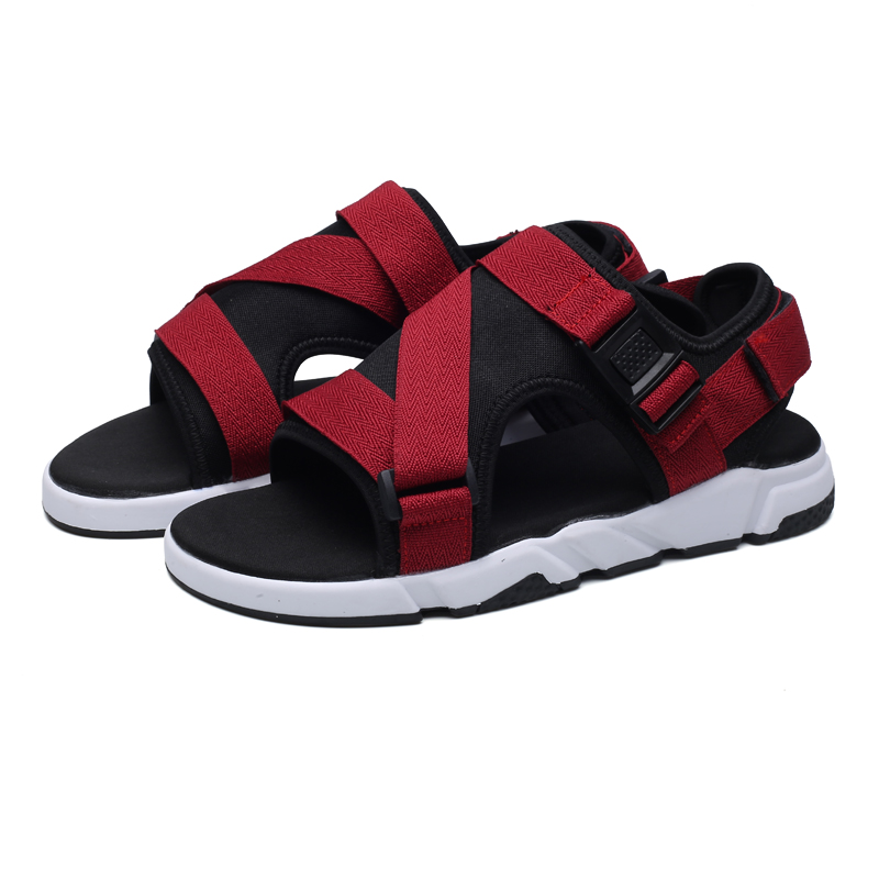 

outdoor sandalias rasteira leather uomo transpirables de deportivas sandalle shoes slide 2020 herren casa sandal zandalias man, Black
