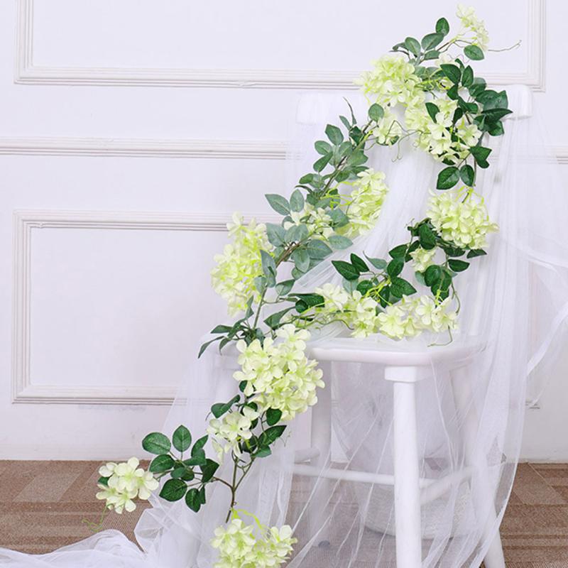 

Plastic Flower Rattan Simulation Cherry Tree Wedding Wall Indoor Ceiling Pipe Decoration Flower Strip Vine Winding, Pink