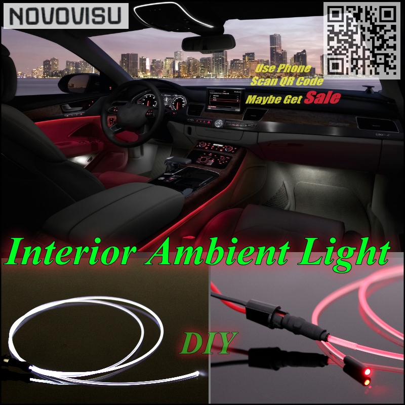 

NOVOVISU For X3 X3M E83 F25 Car Interior Ambient Light Panel illumination For Car Inside Reift Cool Strip Light Optic Fiber