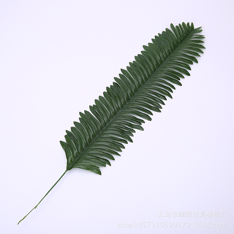 

high quality iron leaves realistic cloth simulation green leaves office lierre artificiel palm fake succulents bitki, Light green