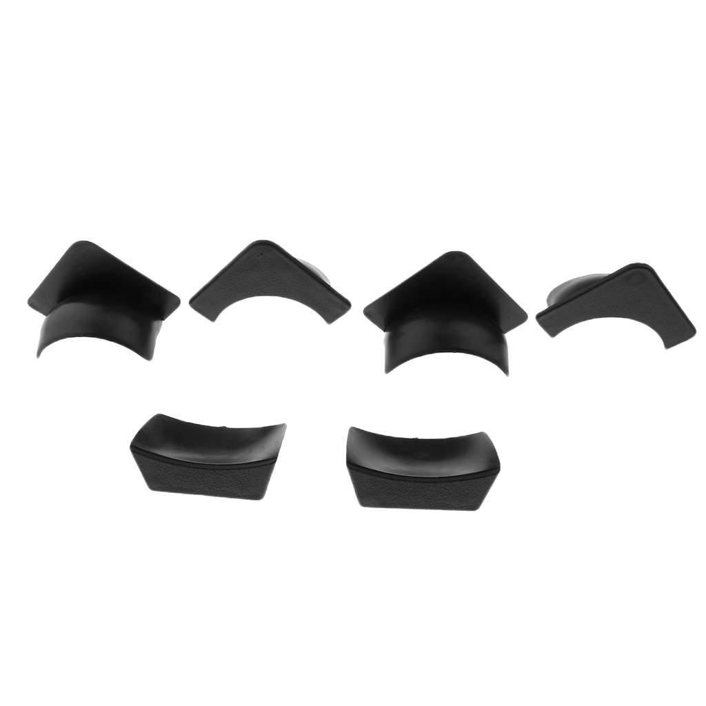 Set of 6 Plastic Replacement Pool Table Pocket Liners - 4 Corner & 2 Side-image-551902033
