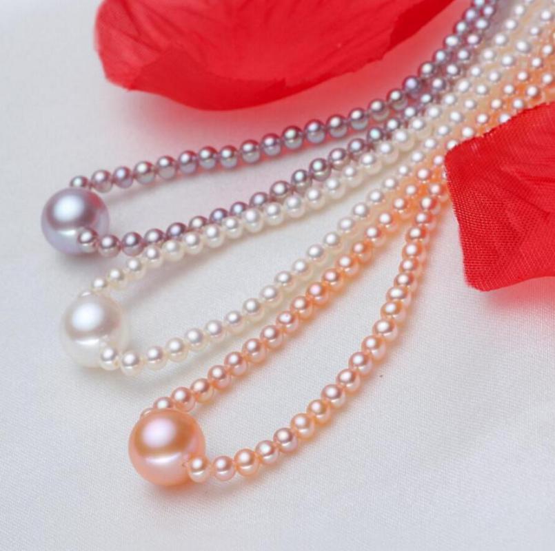 

Other Jewelry Elegant 2-3MM Natural Freshwater Pearl 9MM Single Piercing Necklace