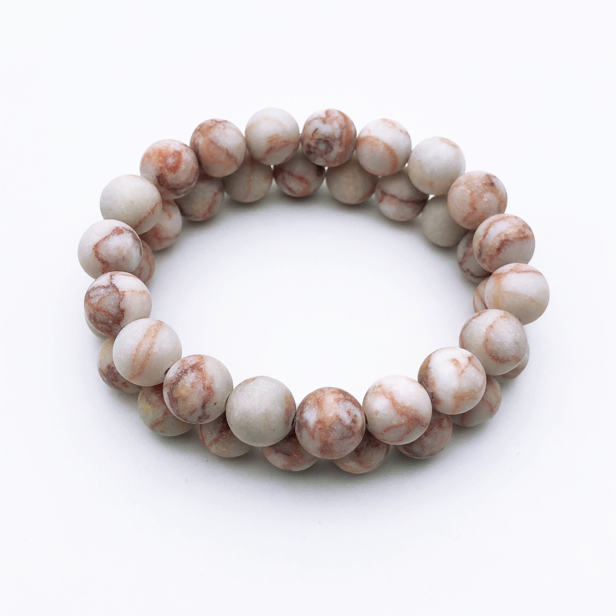 

10mm Matte Red Line Jasper Bracelet,Gemstone Bracelet,Spider Web Jasper Round Beads,Elastic Bracelet, Wholesale Bracelet, Black