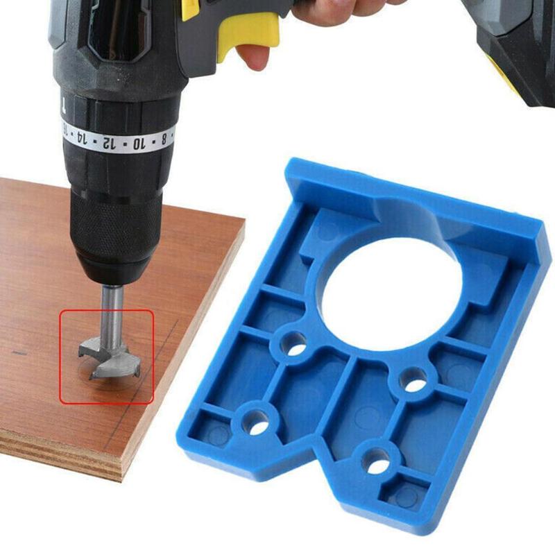 

35mm Hinge Drilling Jig Concealed Guide Hinge Hole Woodworking Opener Door Guide Hole Locator Tool Drilling Accessories Cab U6Q7