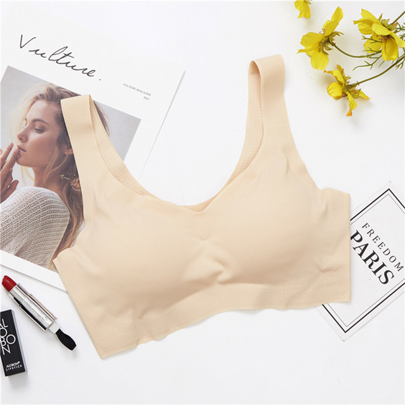 

Women Sports Bra Sexy Mesh Sports Top Push Up Female Gym Fitness Underwear Seamless Running Ice Silk Cross Belt Yoga Bra