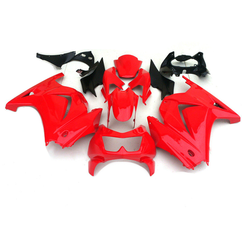 

Custom fairings kit for Kawasaki Ninja 250R ZX250R ZX 250 2008 2009 2010 2011 2012 EX250 08-12 glossy red black fairing set YY3, Same as the picture