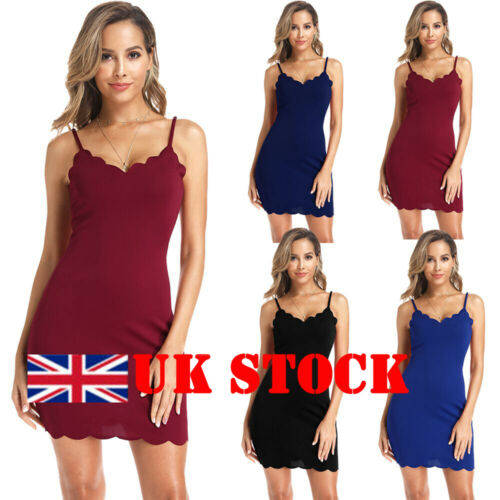 

Womens Sexy Dress 2019 NEW Ladies Sling Dress Slim Summer V Neck Mini Summer Casual Club Party Dresses, Black