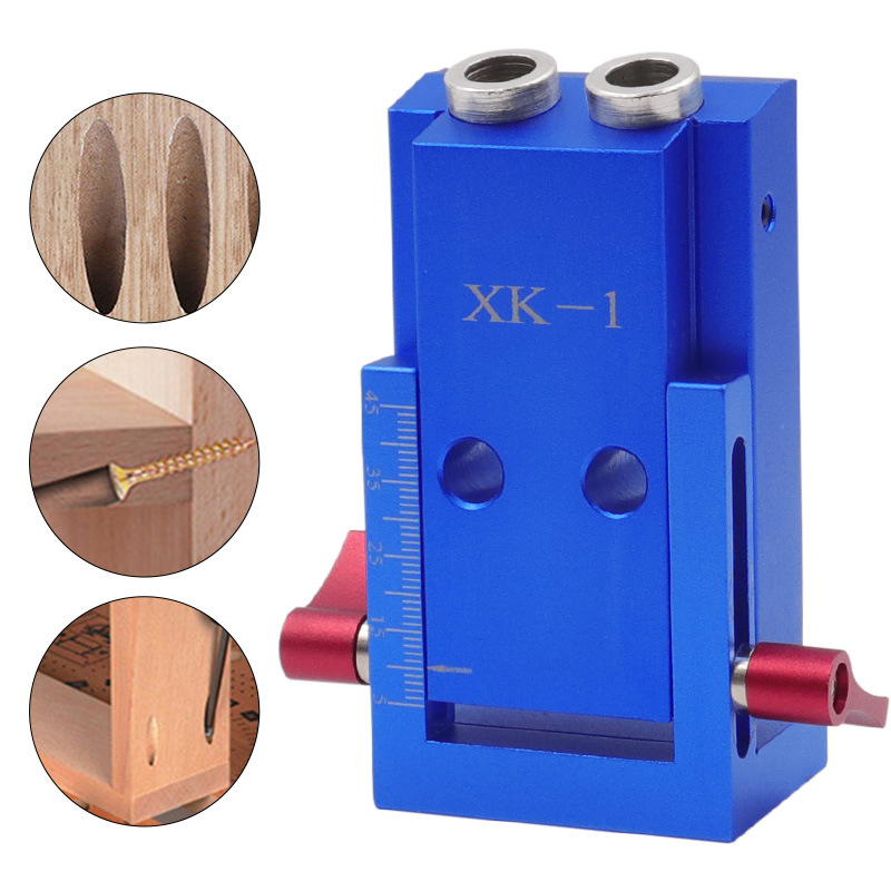 

Mini Style Pocket Hole Jig Kit System for Wood Working & Joinery and Step Drill Bit & Accessories Wood Work Tool