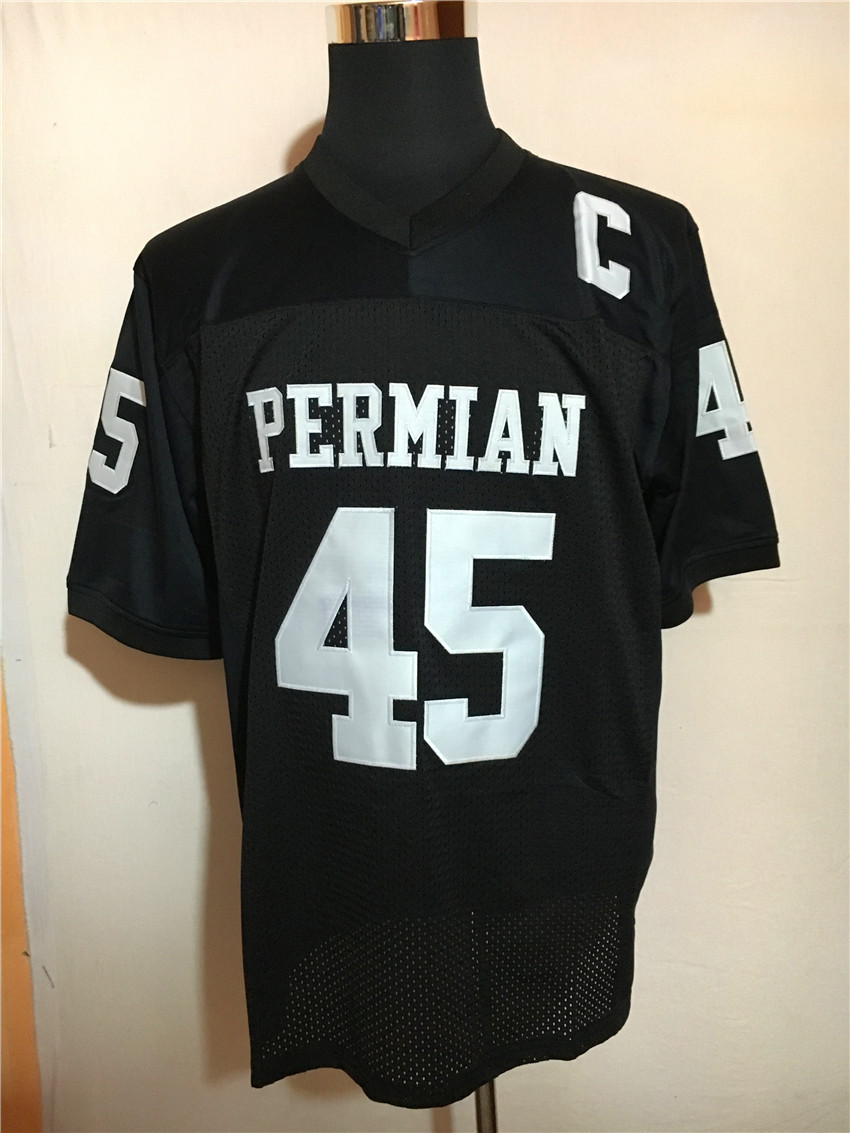 

Men's Friday 12#luck Night Lights Movie Permian 45 Boobie Miles Dillon The Any Given Sunday Jamie Foxx 13#Willie Beamen Football Jersey, Black