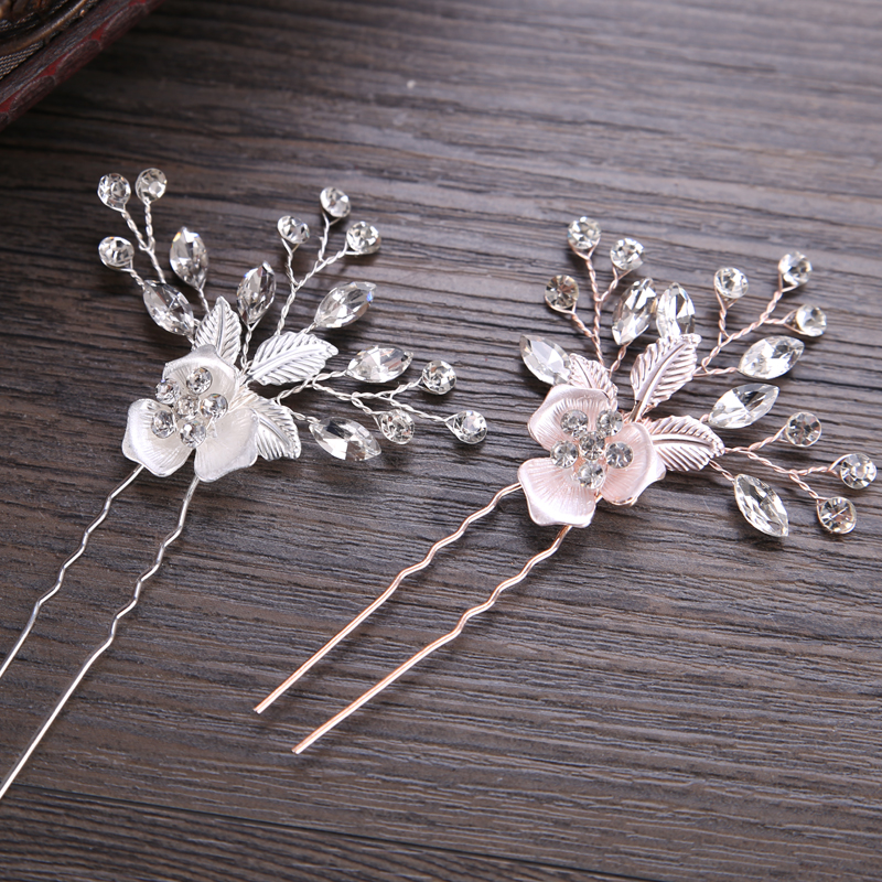 Haarklammer mit Strasssteinen Skeletthand Haarschmuck Kopfschmuck