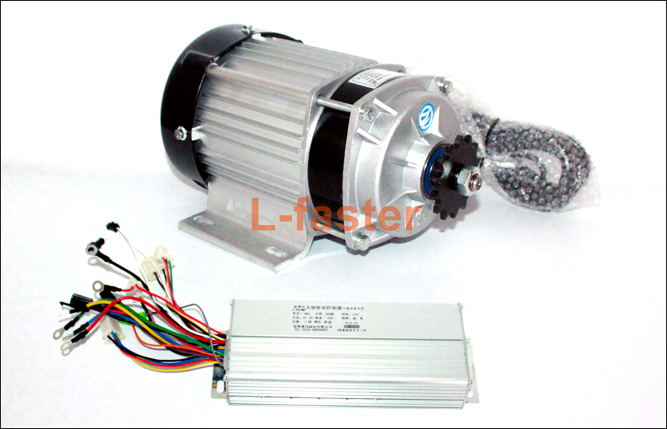 

48V 500W 750W Electric Brushless Gear Motor Electric Tricycle Engine With Fan Cooling Electric Chain Drive Motor With Controller