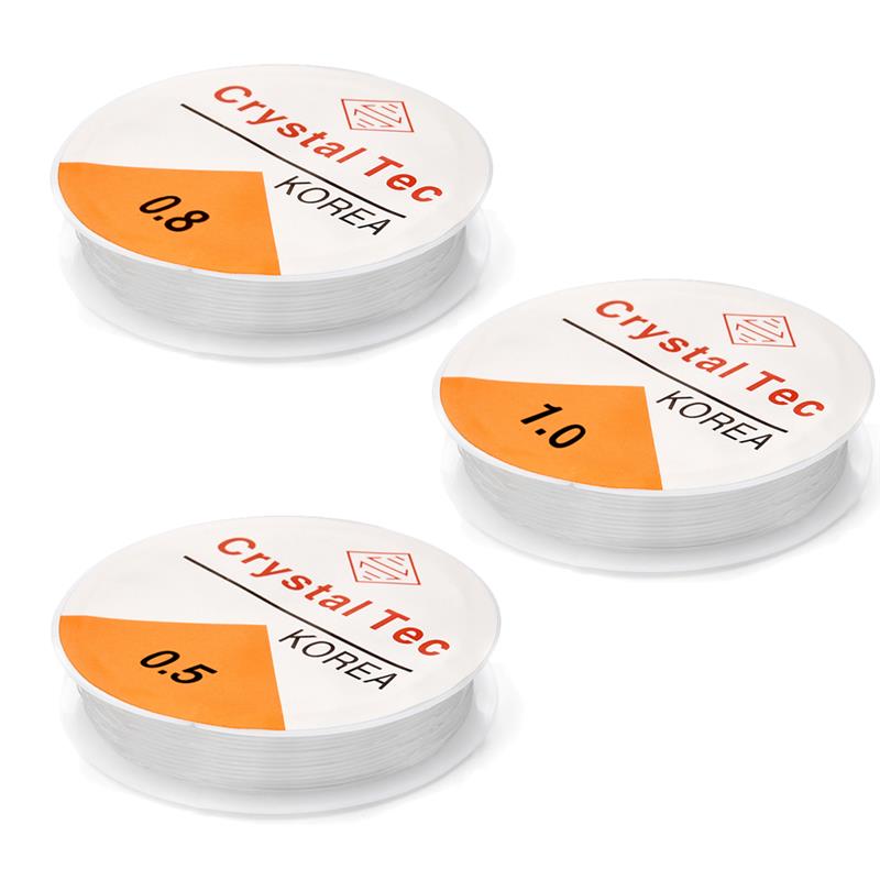 

Other 0.5mm 18m/Roll Elastic Crystal Beading Cord Wire For Bracelets Stretch Thread String Necklace DIY Jewelry Making Cords Line