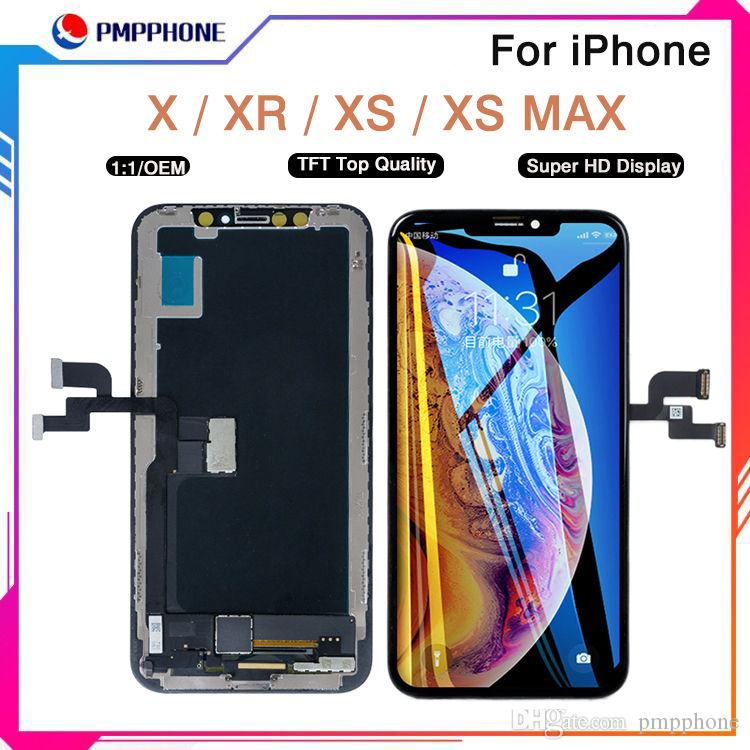 

New Arrival LCD Diplay For iPhone X/XR/XS/XS MAX Touch Screen Black Replacement AAA Quality LCD Assembly DHL Free Shipping