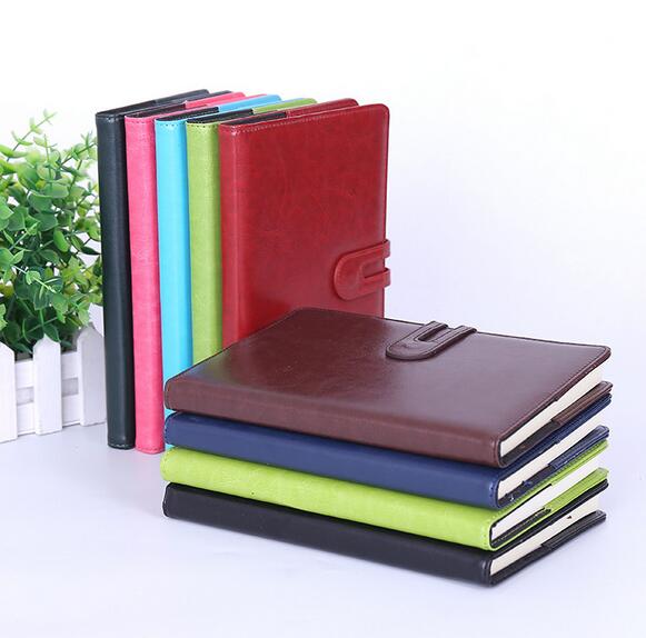 

Wholesales Free shipping Hot sales A5 notebook multi-color pu imitation leather business office notebook office supplies printed logo