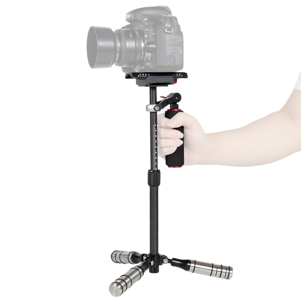 Camera Stabilizer 28-40cm Maximum Burden 0.2-2kg Carbon Fibre Handheld Stabilizer Solo for DSLR /& DV Digital Video /& Other Cameras