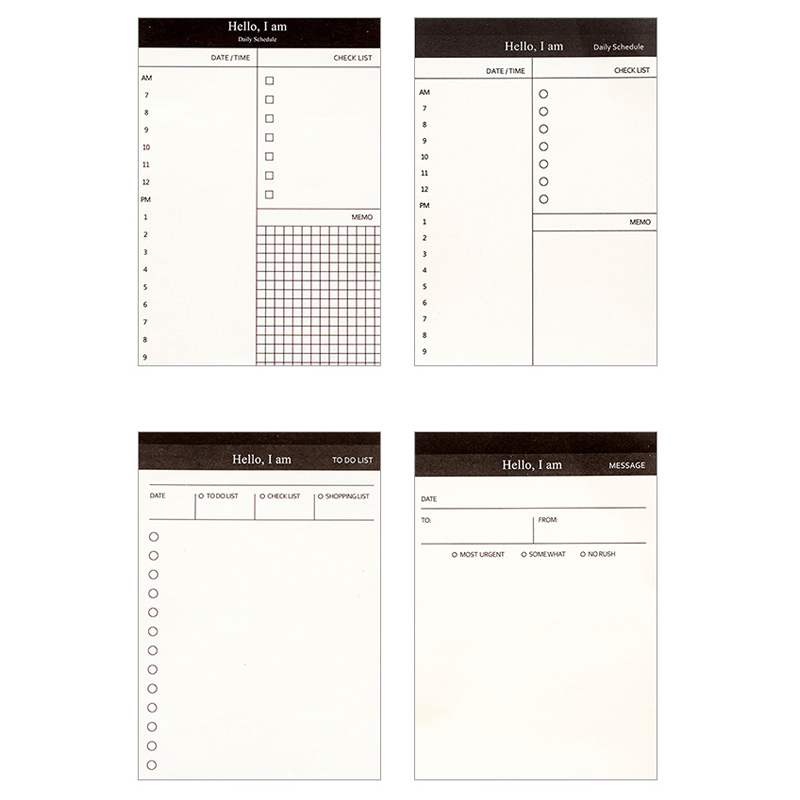 

Kraft Paper Business Day Plan Notebook Writing Pad Tablet Memo Pad Creative Stationery,50 Pages